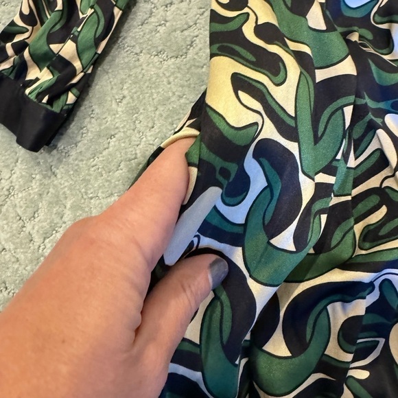 Diane Von Furstenberg Silk Steffi chain link pattern Dress Size 2 - Picture 12 of 15